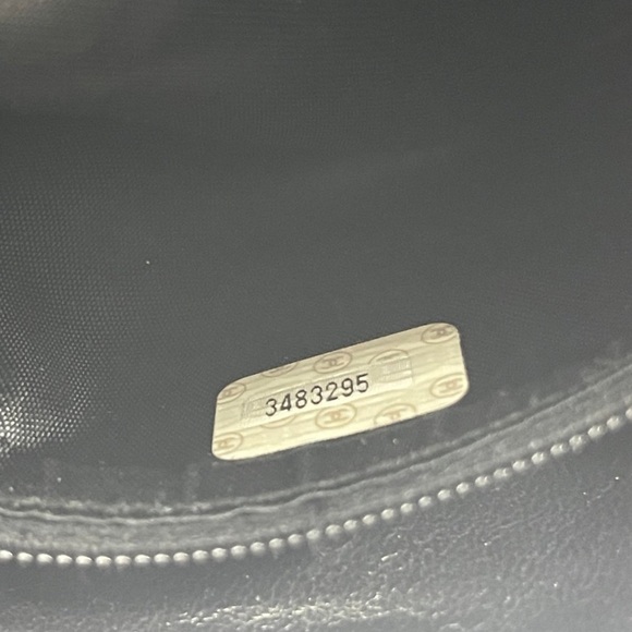 CHANEL Black Quilted Patent Crossbody with Gold Chain Strap - Picture 11 of 14